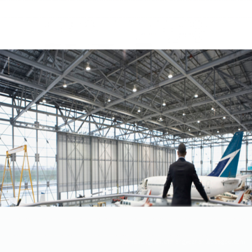 LF Aço de aço leve Estrutura da estrutura de aeronave hangar telhado hangar de avião pré -fabricado